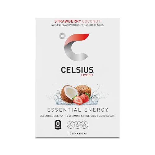 CELSIUS® On-The-Go Powder Sticks Dragonfruit Lime, Essential Energy 2.8 Oz