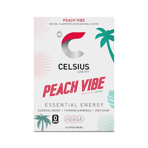 CELSIUS® On-The-Go Powder Sticks Dragonfruit Lime, Essential Energy 2.8 Oz
