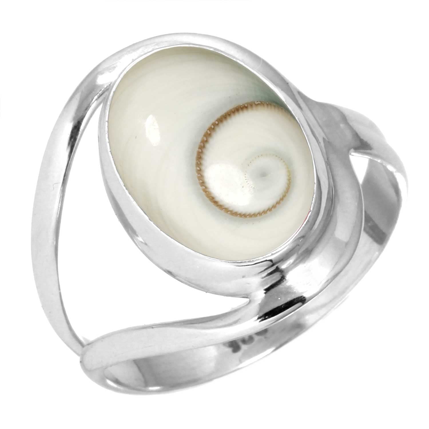 Natural Gemstone Ring For Women Pearl, Tiger Eye, Lapis, Crystal Oval Boho Genuine 925 Sterling Silver Handmade Jewelry