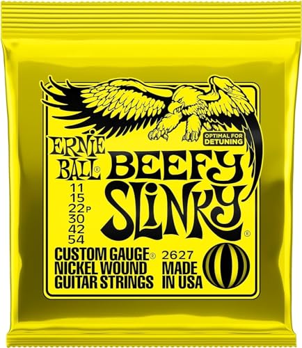 Ernie Ball Regular Slinky Nickel Wound Electric Guitar Strings, 10-46 Gauge (P02221)