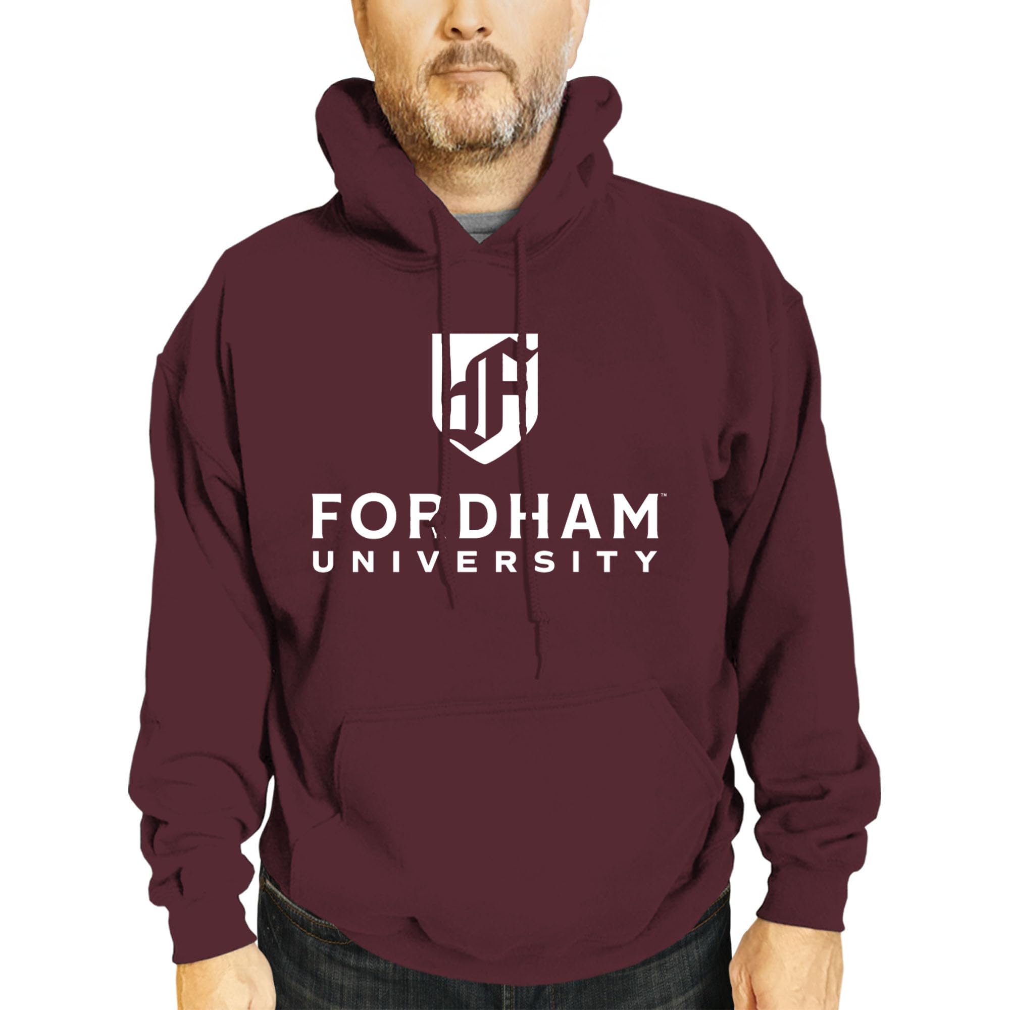 Campus Colors NCAA Arch & Logo Gameday Hoodie - Fleece Pullover Sweatshirt | 50/50 cotton-polyester fleece hoodie - 100+ scho