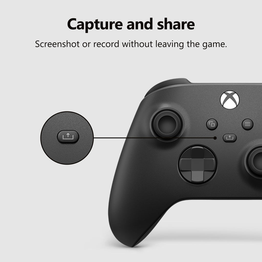 XBOX Wireless Gaming Controller | Carbon Black | Console, PC, & Cloud Devices | Textured Grip | Wireless, Bluetooth, USB-C Connectivity