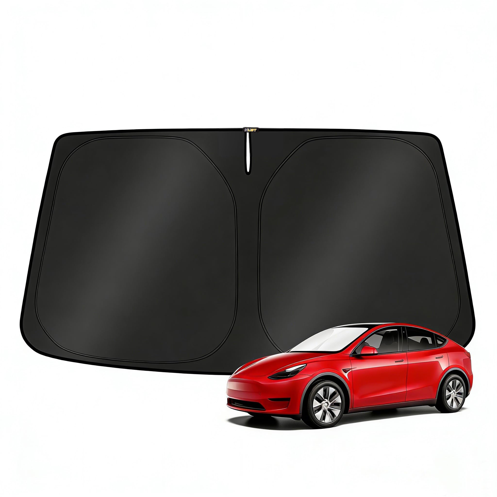 KUST Windshield Sun Shade for 2017-2026 Tesla Model Y/Model 3 Sunshade Accessories (Fit 2025-2026 Model Y Juniper / 2024 Mode