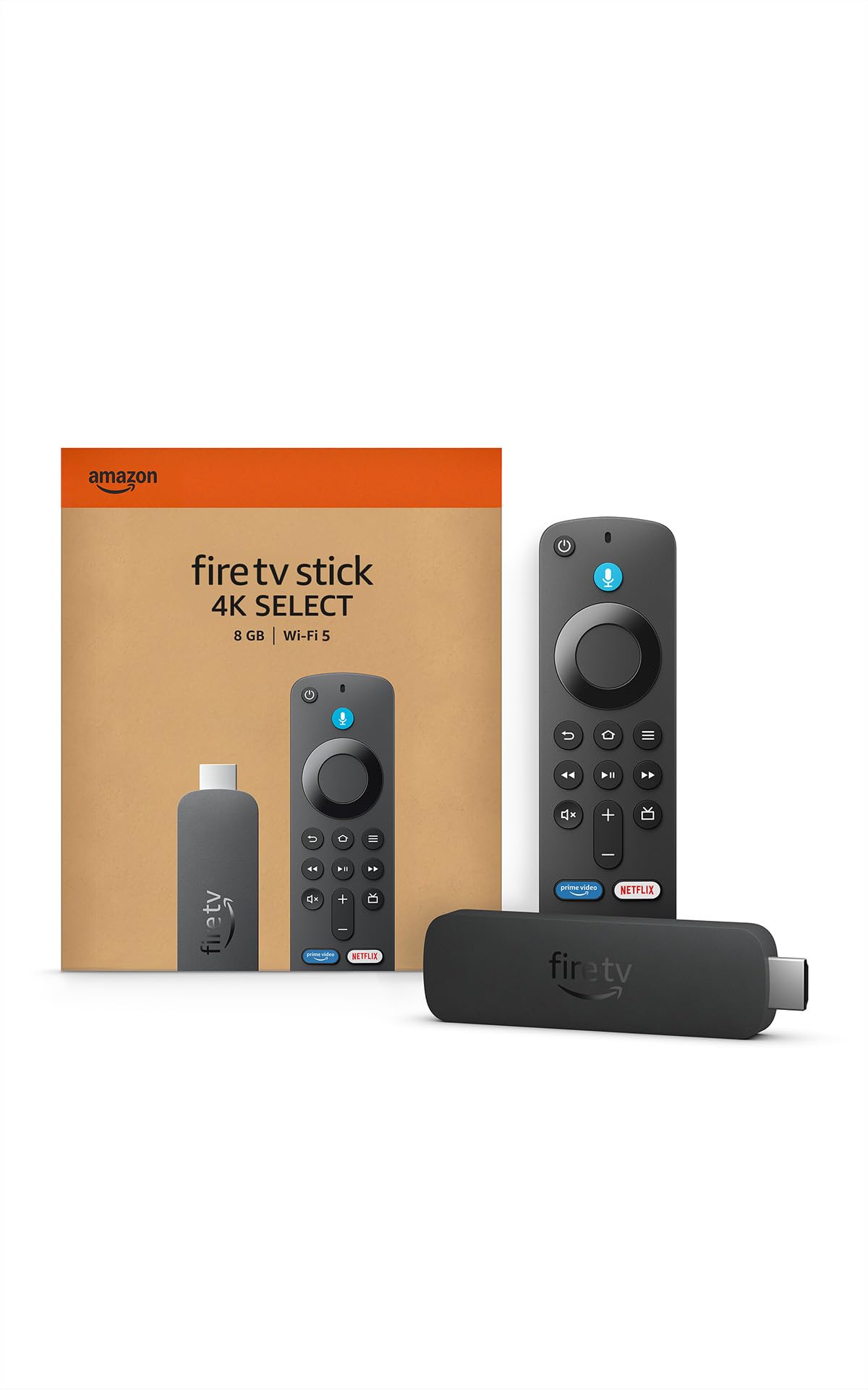 Amazon Fire TV Stick 4K Select (newest model), start streaming in 4K, AI-powered search, and free & live TV, find shows faste