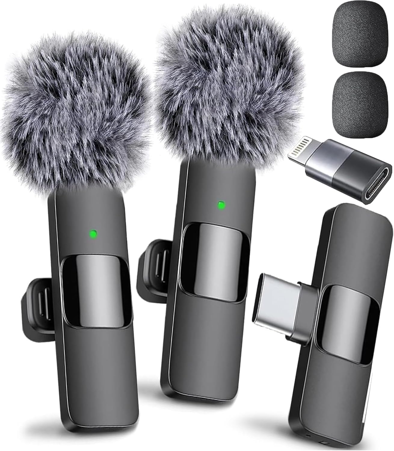 Mini Mic Pro (Latest Model – #1 Microphone for iPhone & Android, Wireless Mini Microphone, Clear Voice, Noise Cancelling, Lav