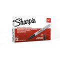 Sharpie Permanent Markers, Fine Tip, Black, 12 Count - Quick Drying, Fade Resistant, For Wood, Plastic, Paper, Metal, And Mor