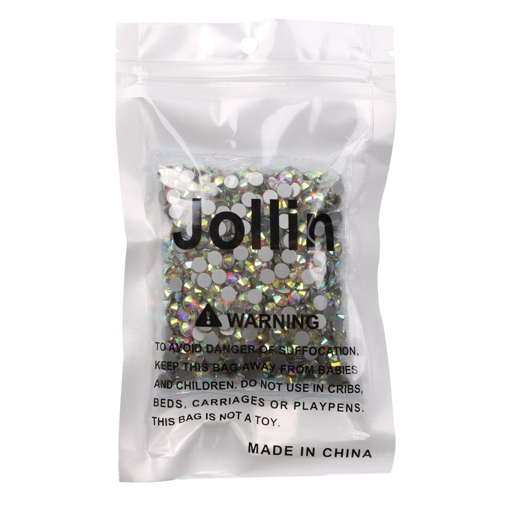 1440pcs Glue Fix Crystal Flatback Rhinestones Glass Diamantes Gems for Crafting Nail Art Crafts Decorations Clothes Shoes 4.8mm (ss20, Crystal AB)