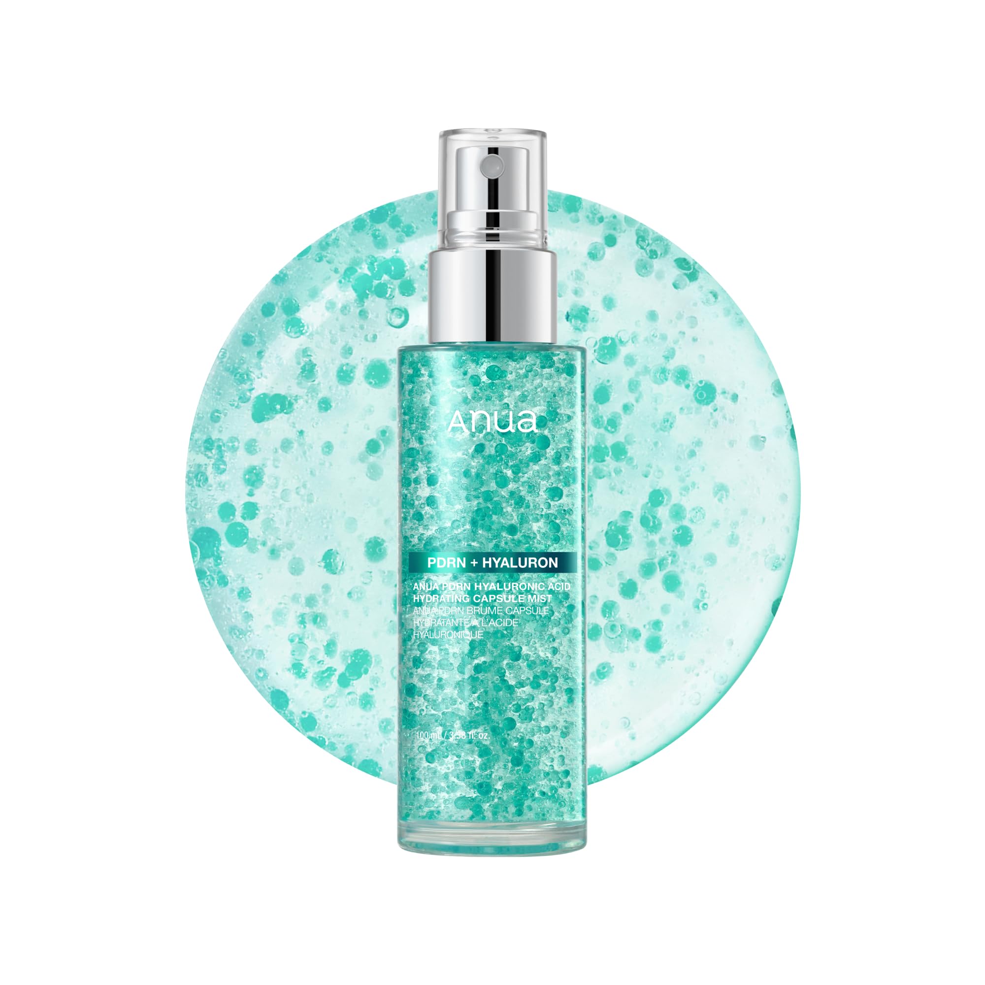 Anua PDRN Collagen Glow Facial Serum Spray, Hydrating Face Mist, Hyaluronic Acid, dewy glass finish, All Skin Types, Instant