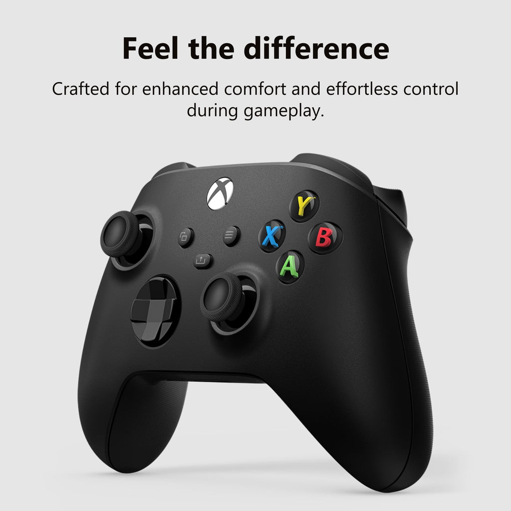 XBOX Wireless Gaming Controller | Carbon Black | Console, PC, & Cloud Devices | Textured Grip | Wireless, Bluetooth, USB-C Connectivity