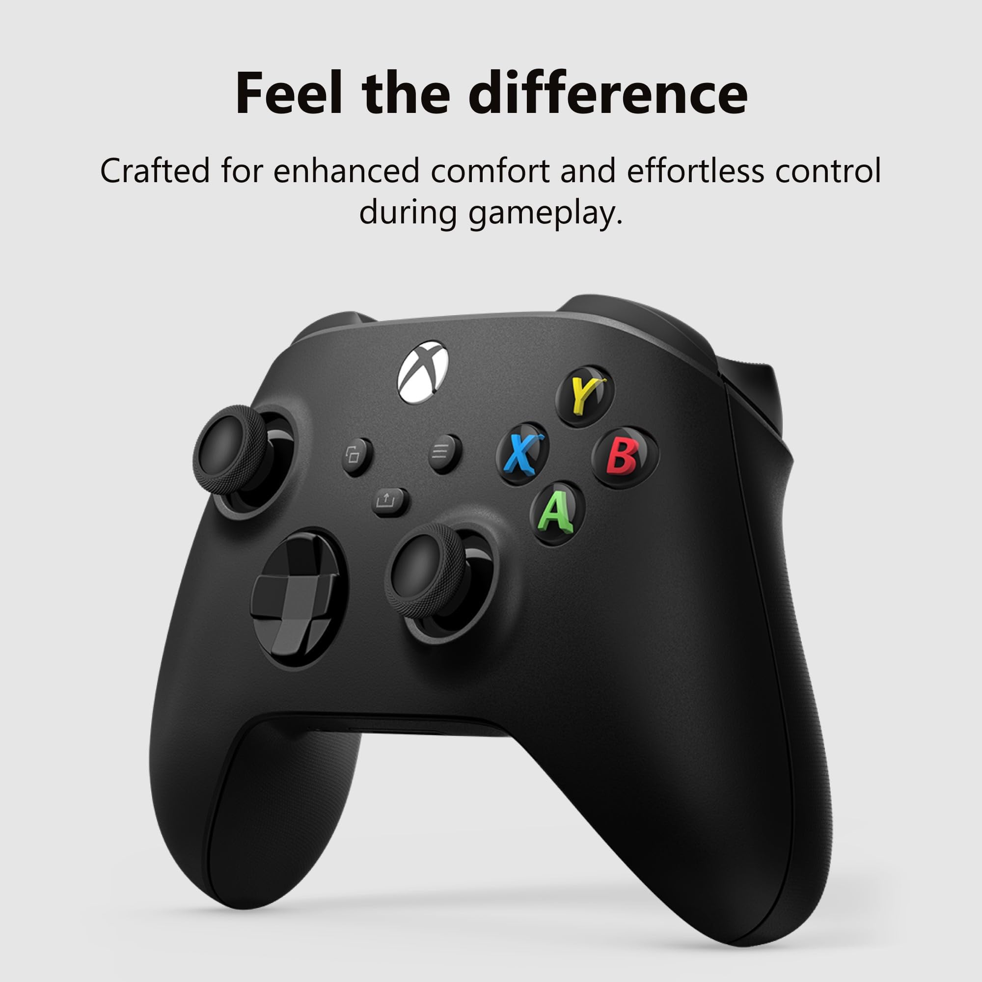 XBOX Wireless Gaming Controller | Carbon Black | Console, PC, & Cloud Devices | Textured Grip | Wireless, Bluetooth, USB-C Connectivity