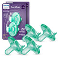 Philips Avent Soothie Baby Pacifiers - 100% Silicone Pacifiers for Babies 0-3 Months, One-piece Design, BPA-Free, Extra Durab