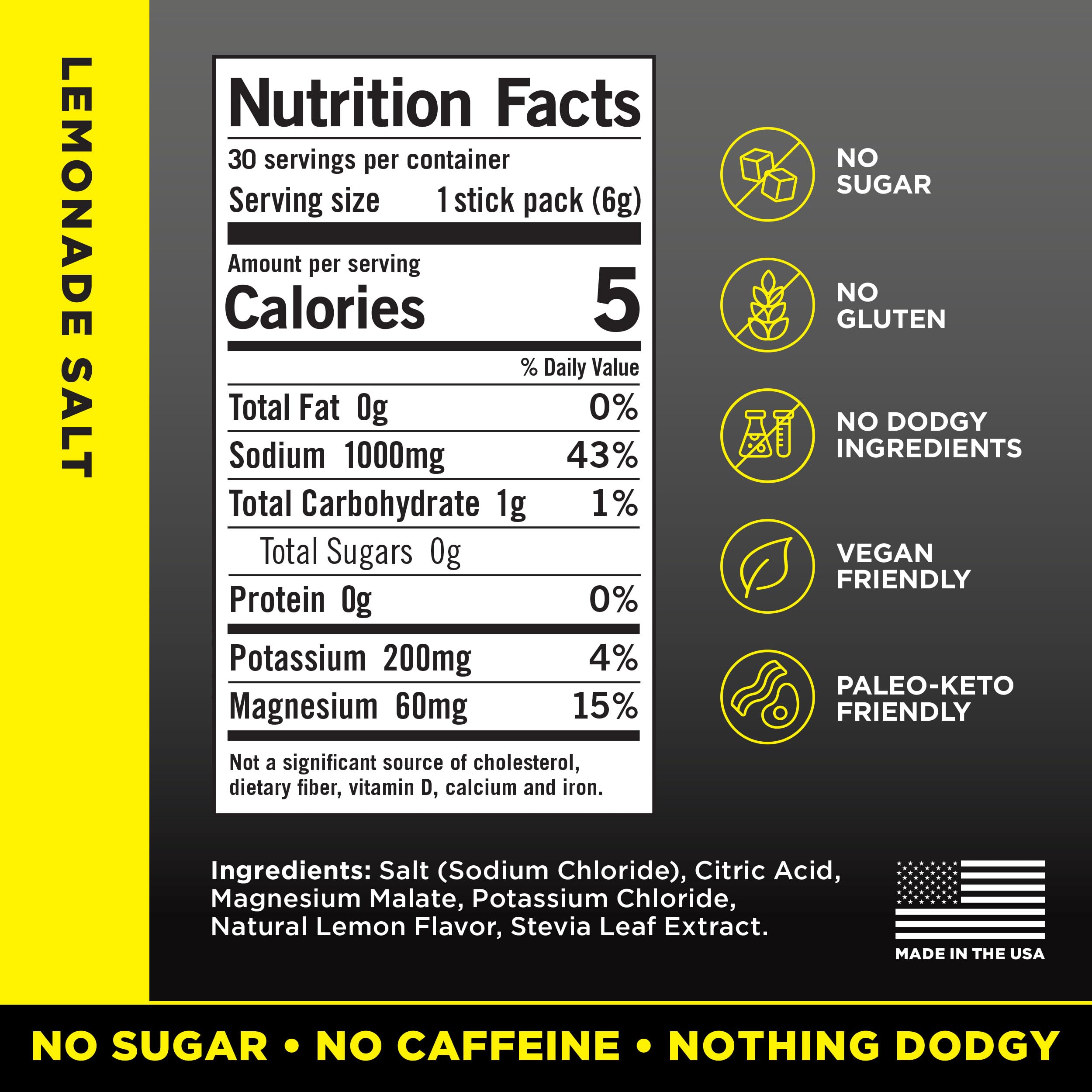 LMNT Zero Sugar Electrolytes - Raspberry Salt | Drink Mix | 30-Count