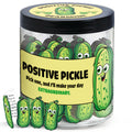 DEARMINE 60 Positive Pickle Cards Jar, Birthday Gifts for Women, Teens, Adults, Back to School Gift, White Elephant Gifts, St