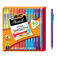BIC Xtra Smooth Bright Edition Mechanical Pencils, 0.7 mm Medium Point, Bulk School Supplies for Students and Teachers, 40-Co