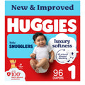 Huggies Size 1 Diapers, Little Snugglers Baby Diapers, Size 1 (8-14 lbs), 96 Count, Packaging May Vary