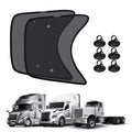 KUST 2PCS 23''*21.6'' Side Window Shades for Semi Truck/Heavy Duty Truck - Freightliner Cascadia, Volvo, Mack, Kenworth, Pete
