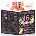Sweet 16th Birthday Card for Girls Daughter,3D Pop Up Sweet 16th Birthday Cards for Granddaughter Sister,16th Birthday Decora