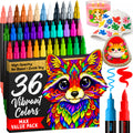 ARTISTRO 36 Acrylic Paint Markers - Paint Pens for Drawing - For Fabric, Rock, Glass, Wood, Molds - Arts & Crafts Gift for Ad